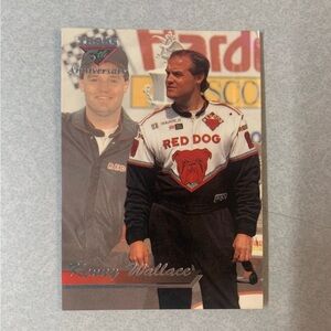 Vintage 1995 Kenny Wallace  TRAKS 5th Anniversary Card